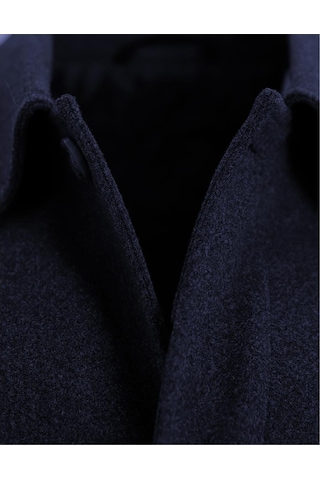 Uki Lacivert Kaşe Kaban Lacivert