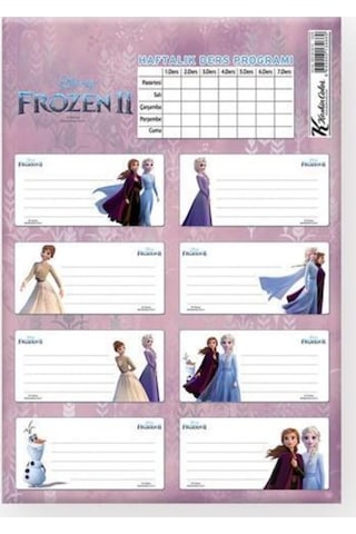 Marka: Frozen Ii Ders Programlı 3lü Etiket Kategori: Etiketler Diğer