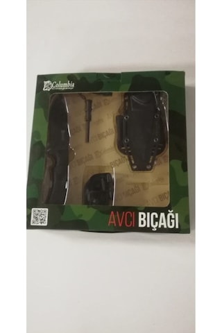 Columbia Swat 25 Cm Magnezyum Çubuğu Ve Taşıma Kılıflı Kampcı El Aleti Merhaba Siyah