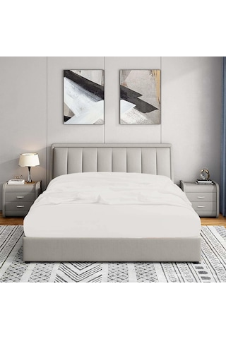 Soley Jersey %100 Pamuk Tek Kişilik 120 X 200 Lastikli Çarşaf Renksiz