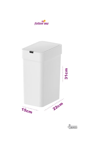 Slim Sensörlü Çöp Kovası 9 Litre