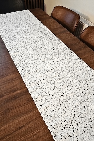 Pvc Dantel Raf -dolap -çekmece -masa - Sehpa -örtüsü - 50 Cm X 3 Metre-desen4 Beyaz