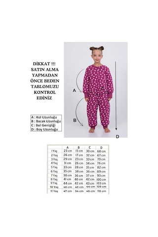 Kız Erkek Çocuk Kalın Elyaf Dolgulu Premium Kalite 2.5 Tog Desenli Uyku Tulumu Mor