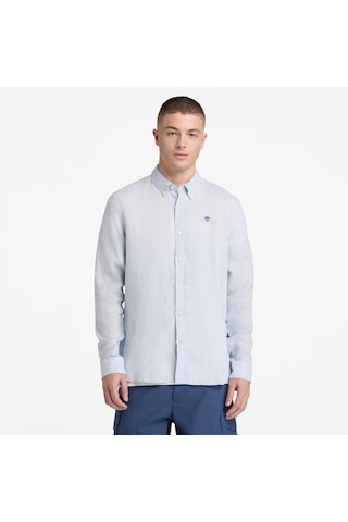 Timberland Mill Brook Linen Shirt Erkek Gömlek-33319 Açık Mavi