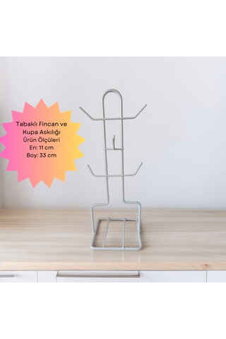 Fincan Askısı, Tabaklı Askılık , Masa Üstü, Tezgah Üstü Dol