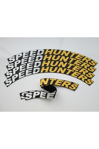 Speedhunters Çift Renk 3D Lastik Yazısı Kauçuk Motor Ve Araçlar Için Lastik Sticker