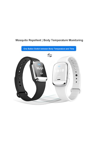 Singree M2 Pembe Sayısal Göstergeli Ultrasonik Sinek Kovucu Kordon - Kimyasız, Çocuklar İçin Güvenli, Dış Mekan Taşınabilir, Sürekli Koruma