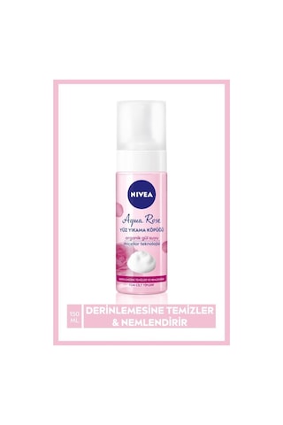 Aqua Rose Organik Gül Suyu Içeren Yüz Yıkama Köpüğü 150 Ml