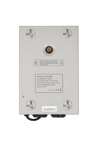 Powermaster Slım-1500 Otomatik 1500 Watt Voltaj Kombi Regülatörü Beyaz