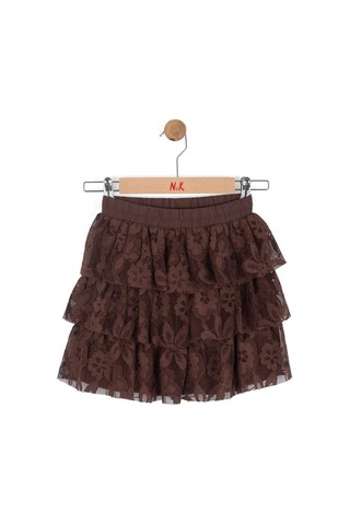 Nk Kids Kız Çocuk Brownie Etek Nk-51523-y Kahverengi