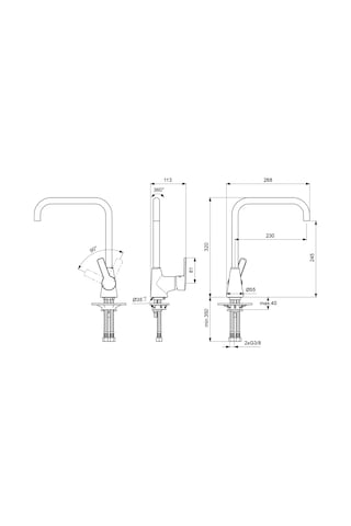 Ideal Standard Idealstream Eviye Bataryası B 1488 Aa