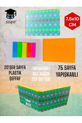 Yapışkanlı Not Kağıdı Cep Defteri Model Post-it Defteri Yapışkanlı Kağıt Seti Büyükdinozor