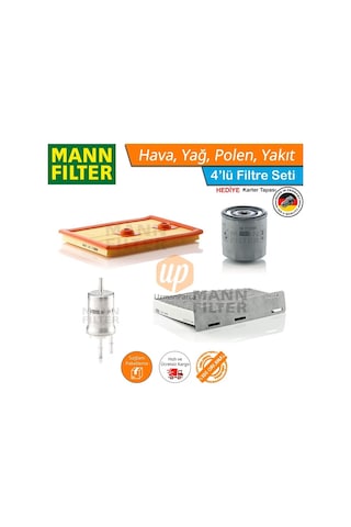 Vw Jetta 1.2 1.4 Tsı Mann Filtre Bakım Seti 2015-2018 Bmt