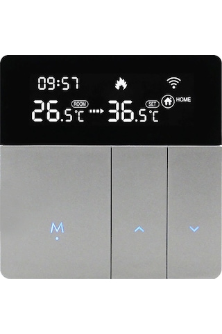 Xindoker Akıllı Su Isıtma Termostati, Wifi İle Uzaktan Kontrol, Doku Ve Ses Komutu, Büyük Lcd Ekran, Donma Engeli, Tatil Modu Ga Tipi