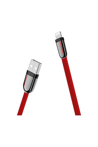Hoco. U74 Usb To Lightning Şarj Data Kablosu - Kırmızı