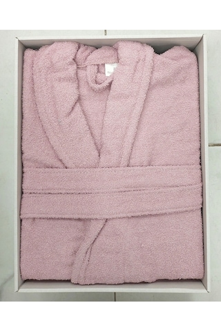 Polo Life Kutulu %100 Pamuk Tek Bornoz Şalyaka-pembe Xxl Beden Pembe