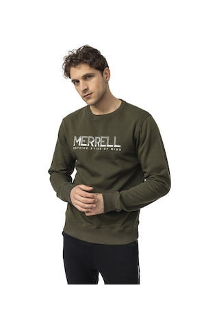 Merrell Merrell Erkek Günlük Giyim Sweatshirt Smith Açık Yeşil Yeşil
