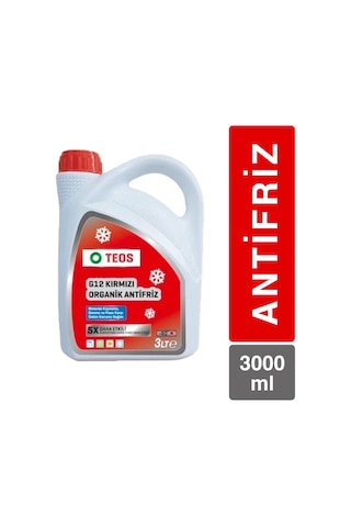 Kırmızı Antifriz Teos 3 Litre -40 Derece