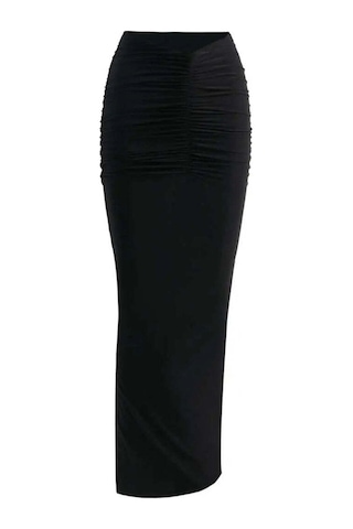 Posse V - Ery Chic Maxi Etek - Saat Kadranı Şeklini Vurgulayan Şık Tasarım Siyah