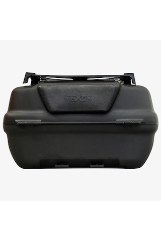 Motosiklet Arka Çanta 45 Litre Sırt Dayama Ve Üst Tabla Full Set Black Edition Siyah