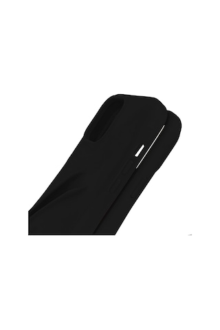 Apple Uyumlu iPhone 15 Pro Max Kılıf Lips Seri Silikon Kapak Lip Gloss Siyah Sadece Kılıf