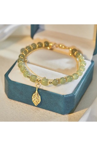 Samdoo Kadınlar İçin Sağlıklı Kullanimlı, Pratik Ve Kompakt Tasarım Çift Zincirli Bilezik - Sevgili Veya Anne Hediyesi Gold