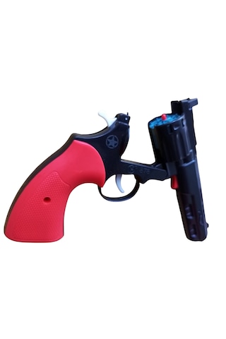 Uzun Namlulu Kapsül Kovboy Oyuncak Tabanca "