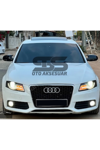 Audi A4 B8 2009 Ve Arası2014 Yarasa Ayna Kapağı Piano Black Abs Plastik Batman