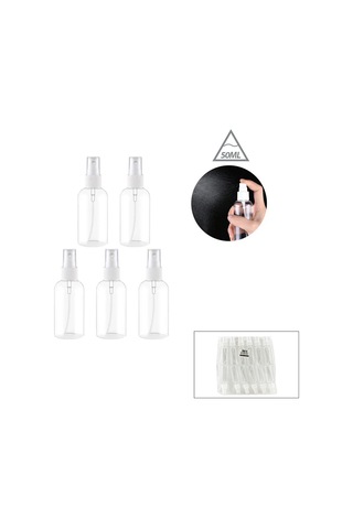 Terrien Özel Seri Mini Şişe Boş Sprey Şişesi - Plastik - 50 Ml - Şeffaf Çok Renkli