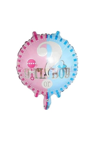 18 Inc Yuvarlak Cinsiyet Folyo Balon