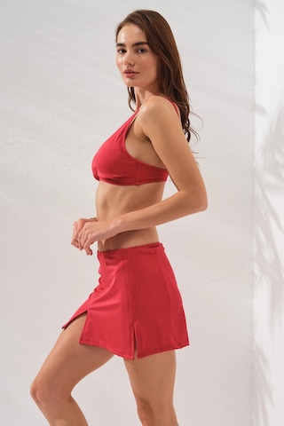 Pierre Cardin Pearl Etekli Fra Bikini Takım Üçlü Set Kırmızı 231228