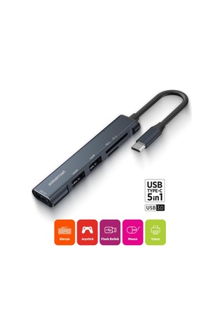 Polosmart Psm151 Dönüştürücü & Çoklayıcı Gri