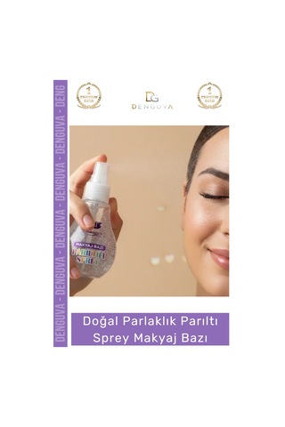 Kozmetik Işıltılı Aydınlık Pürüzsüz Canlı Görünüm Doğal Parlaklık Parıltılı Sprey Makyaj Bazı