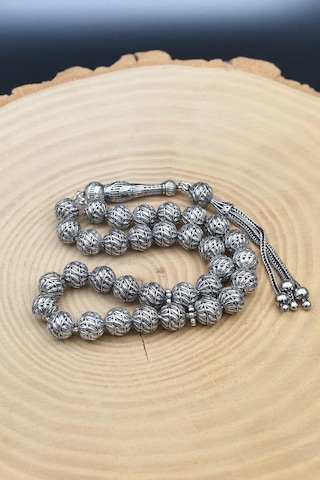 Erkek 925 Ayar Gümüş Tesbih Orta Boy -34 Gr- 901351 Gümüş