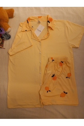 Charme Pijama Takımı Sarı