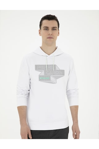 Pierre Cardin Erkek Beyaz Sweatshirt 50284176-vr013 Beyaz