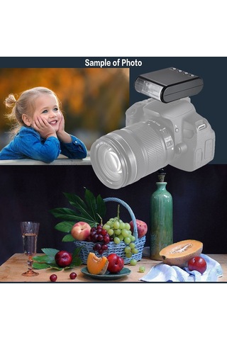 Youtek Ws-25 Taşınabilir Mini Flaş - Gn18, Aa Pil İle Çalışan, Siyah Fotoğrafçılık Işığı