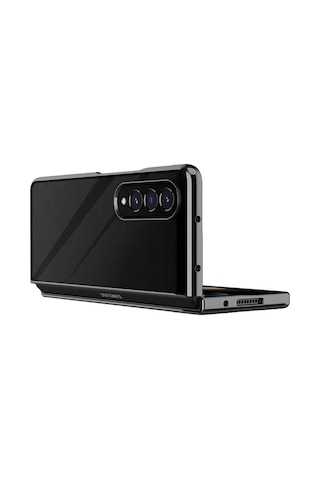 Newface Samsung Galaxy Uyumlu Z Fold 4 Kılıf Fold Element Kapak Semeglbl - 22 - Siyah Sıyah