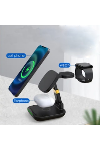 Green Lion 6 In 1 Foldable 15w Kablosuz Wireless Şarj