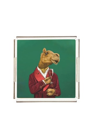 Mr. Camel Pleksi Tepsi - 25x25cm