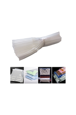 30x40cm 50 Adet Ambalaj Poşetleri Buzlu Çanta Fermuarlı Plastik Os5832-4 Diğer