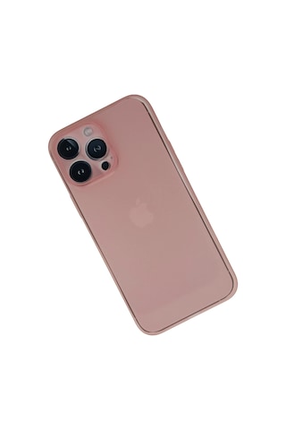 Newface - 637 - iPhone Uyumlu 13 Pro Max Kılıf Pp Ultra İnce Kapak - Csmo-tex - - Pembe