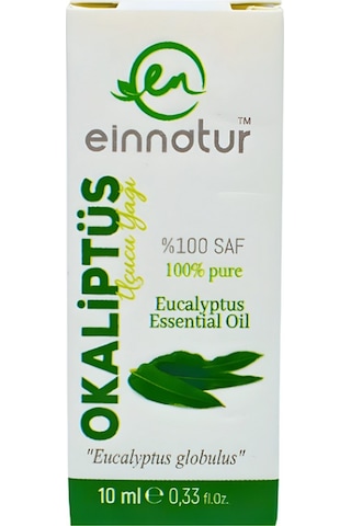 Einnatur Okaliptüs Uçucu Yağı % 100 Saf Eucalyptus Globulus Essential Oil 1 8-Sineol 10 ML
