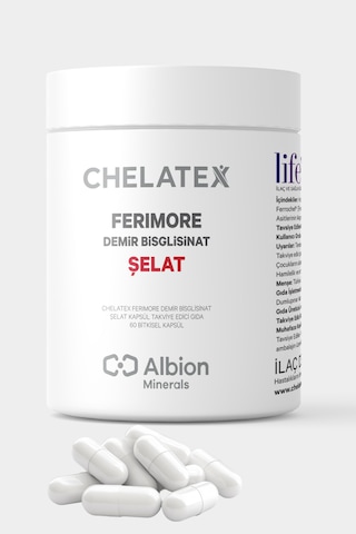 Chelatex Ferimore Demir Bisglisinat Şelat 60 Bitkisel Kapsül