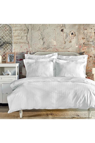 Karaca Home Charm Bold Beyaz %100 Pamuk Tek Kişilik
