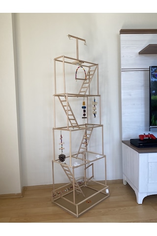 Paks Pet Ahşap Kuş Oyun Parkı No:18