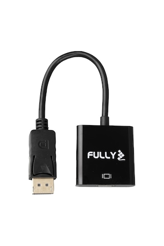 Fully Display Port To Hdmi Dişi 10 Cm Display Port Girişini Hdmı Girişine Çevirici Dönüştürücü Aparat Kablo