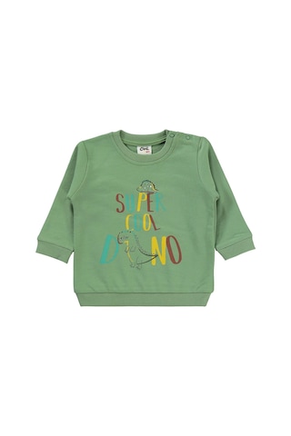 Civil Baby Dıno Baskılı 6-18 Ay Takım - Haki