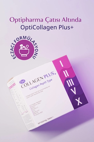 Opticollagen Plus 5 Tip Collagen 1500 Mg 90 Tablet