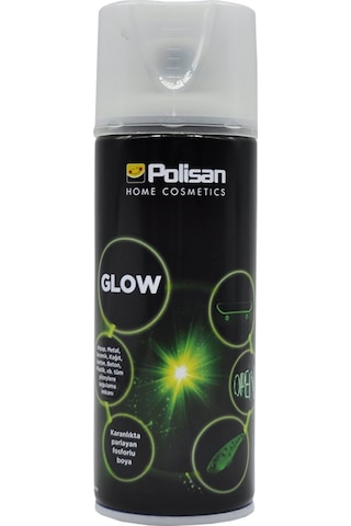 Polisan Sprey Fosforlu Boya Glow 400 ML Karanlıkta Parlayan Boya